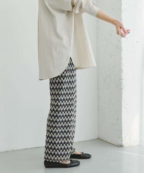 ITEMS URBANRESEARCH（アイテムズ アーバンリサーチ）の「カラーレースイージーパンツ（その他パンツ・レディース・ブルー/ブラック/ベージュ/グレー・FREE）」の7枚目の写真