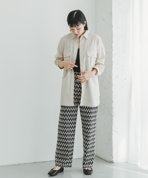 ITEMS URBANRESEARCH（アイテムズ アーバンリサーチ）の「カラーレースイージーパンツ（その他パンツ・レディース・ブルー/ブラック/ベージュ/グレー・FREE）」の9枚目の写真