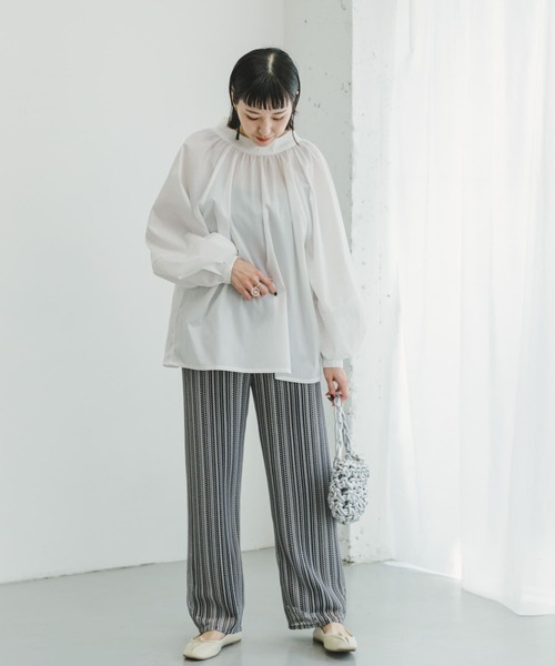 ITEMS URBANRESEARCH（アイテムズ アーバンリサーチ）の「カラーレースイージーパンツ（その他パンツ・レディース・ブルー/ブラック/ベージュ/グレー・FREE）」の15枚目の写真