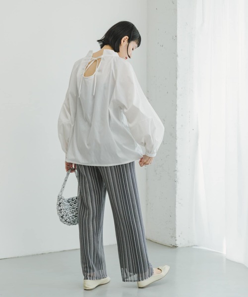 ITEMS URBANRESEARCH（アイテムズ アーバンリサーチ）の「カラーレースイージーパンツ（その他パンツ・レディース・ブルー/ブラック/ベージュ/グレー・FREE）」の16枚目の写真