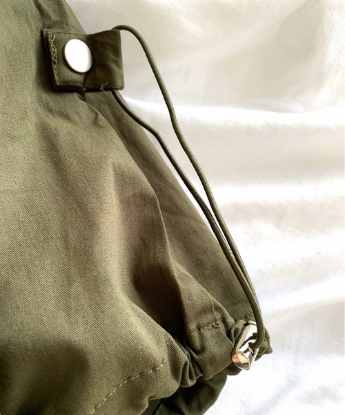 Q（キュー）の「ドローストリングカーゴバルーンスカート（スカート・レディース・ブラック/オリーブ/ブルー・MEDIUM）」の8枚目の写真