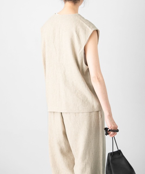 期間限定キャンペーン かぐれ（カグレ）の「リネンレーヨンベスト（ベスト）」 - WEAR トップス