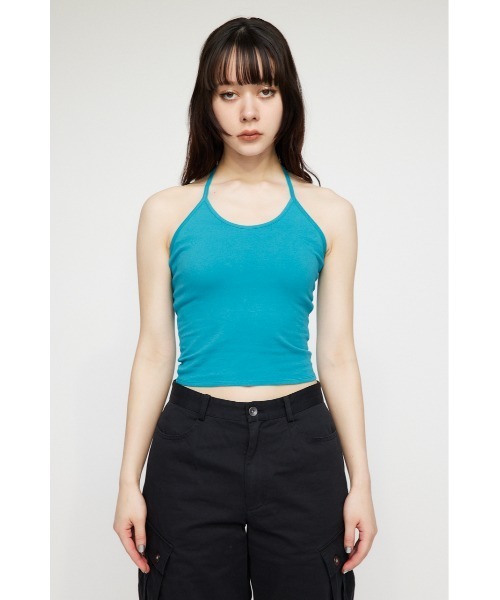 LAGUA GEM（ラグアジェム）の「HALTER NECK カップキャミソール（キャミソール・レディース・ターコイズブルー/ホワイト/ブラック・FREE）」の7枚目の写真