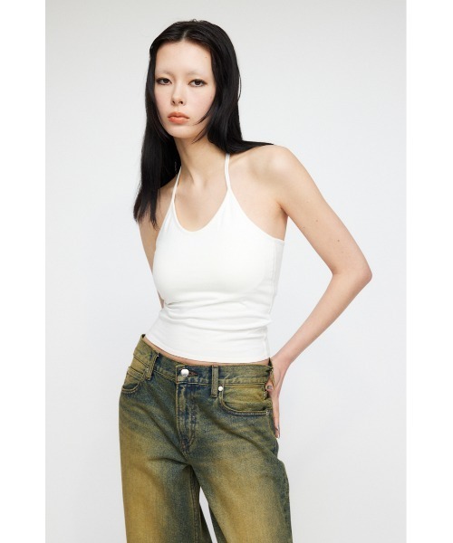 LAGUA GEM（ラグアジェム）の「HALTER NECK カップキャミソール（キャミソール・レディース・ターコイズブルー/ホワイト/ブラック・FREE）」の11枚目の写真