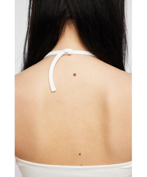 LAGUA GEM（ラグアジェム）の「HALTER NECK カップキャミソール（キャミソール・レディース・ターコイズブルー/ホワイト/ブラック・FREE）」の15枚目の写真