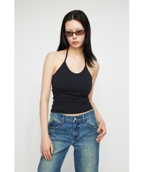 LAGUA GEM（ラグアジェム）の「HALTER NECK カップキャミソール（キャミソール・レディース・ターコイズブルー/ホワイト/ブラック・FREE）」の5枚目の写真