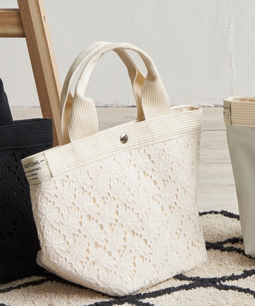 LBC（エルビーシー）の「ミニョントートバッグ（トートバッグ・レディース・オフホワイト/グレー/ブラック・FREE）」の4枚目の写真