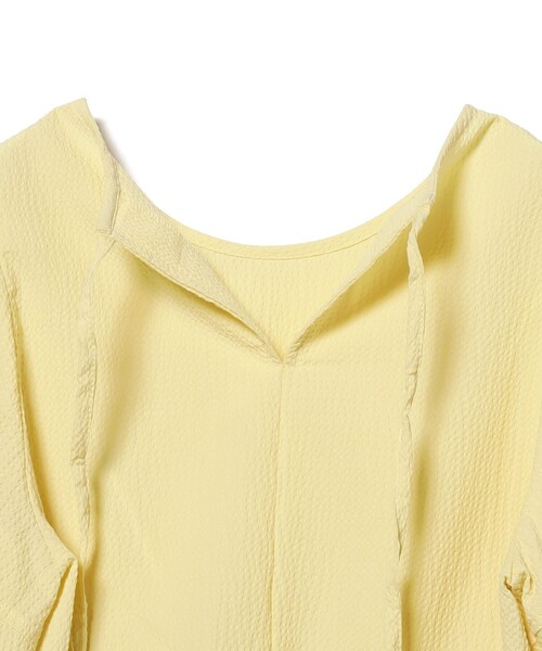 Ray BEAMS（レイビームス）の「Ray BEAMS / ランタンスリーブ ギャザー ブラウス[洗える]（シャツ/ブラウス・レディース・ホワイト/ブラック/イエロー系その他2/ライトブルー・ONE SIZE）」の8枚目の写真