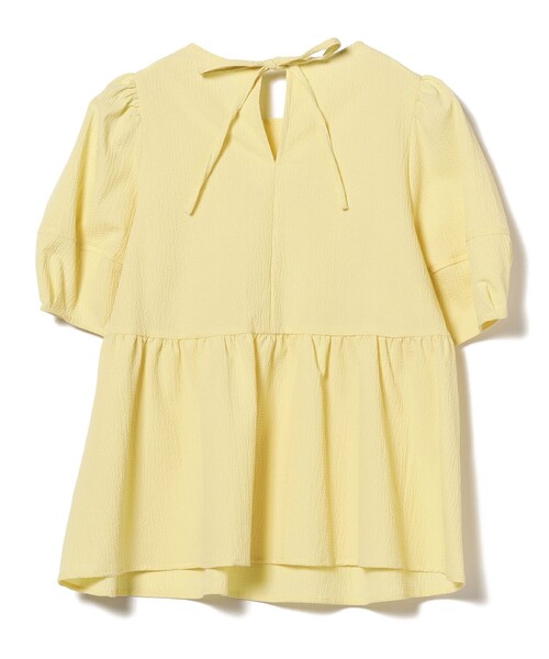 Ray BEAMS（レイビームス）の「Ray BEAMS / ランタンスリーブ ギャザー ブラウス[洗える]（シャツ/ブラウス・レディース・ホワイト/ブラック/イエロー系その他2/ライトブルー・ONE SIZE）」の9枚目の写真