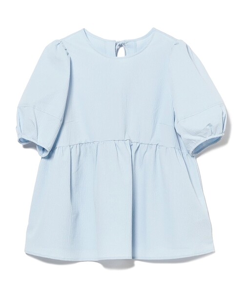 Ray BEAMS（レイビームス）の「Ray BEAMS / ランタンスリーブ ギャザー ブラウス[洗える]（シャツ/ブラウス・レディース・ホワイト/ブラック/イエロー系その他2/ライトブルー・ONE SIZE）」の11枚目の写真