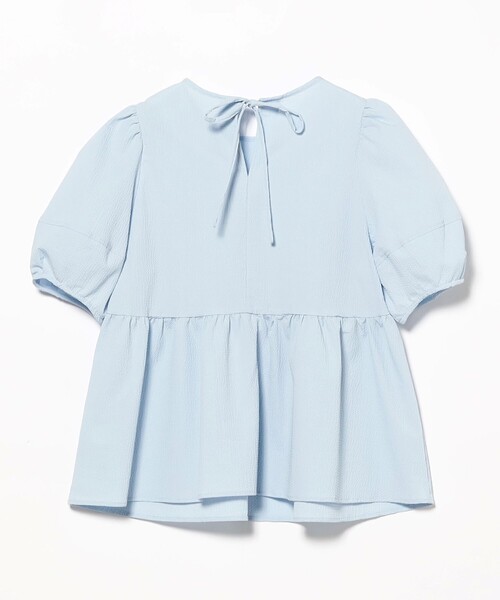 Ray BEAMS（レイビームス）の「Ray BEAMS / ランタンスリーブ ギャザー ブラウス[洗える]（シャツ/ブラウス・レディース・ホワイト/ブラック/イエロー系その他2/ライトブルー・ONE SIZE）」の12枚目の写真