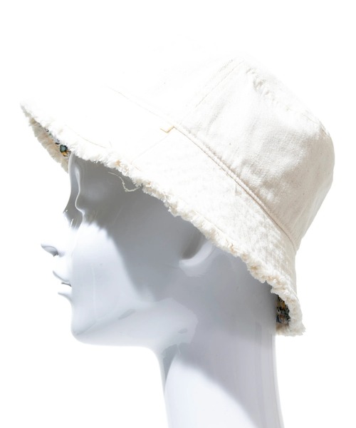 Sense of Grace(センスオブグレース)の「Sense of Grace/センスオブグレイス REVERSIBLE FRINGE HAT(ハット・レディース・ネイビー/アイボリー/ブルー・FREE)」の7枚目の写真