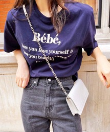 Bebe刺繍Tシャツ