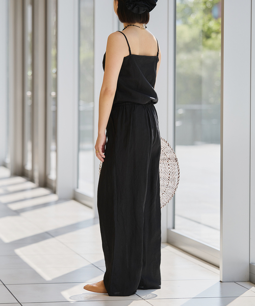 IENA LA BOUCLE リネンブロードバイヤスキャミソール IENA LA BOUCLE リネンブロードバイヤスキャミソール