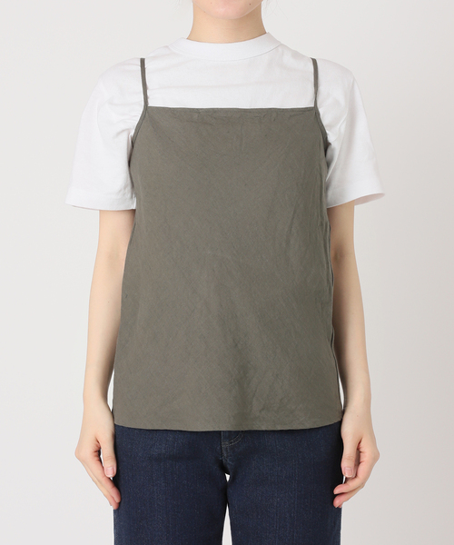 IENA LA BOUCLE(イエナラブークル)の「IENA LA BOUCLE リネンブロードバイヤスキャミソール(キャミソール・レディース・ブラック/チャコールグレー/ベージュ/アイボリー/ボルドー・FREE)」の19枚目の写真