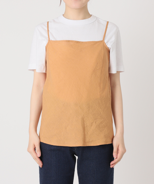 IENA LA BOUCLE(イエナラブークル)の「IENA LA BOUCLE リネンブロードバイヤスキャミソール(キャミソール・レディース・ブラック/チャコールグレー/ベージュ/アイボリー/ボルドー・FREE)」の7枚目の写真