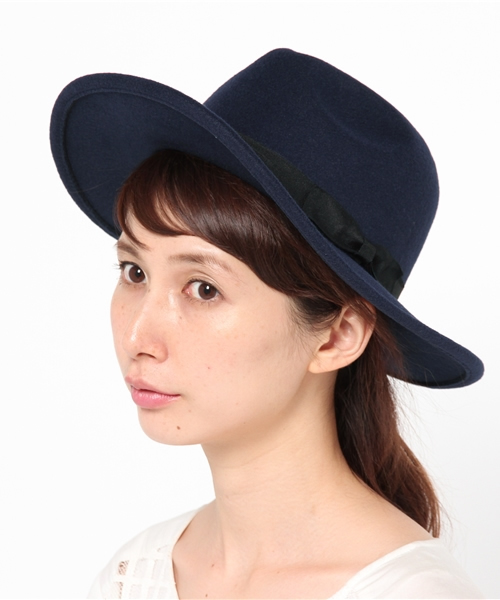 WEGO（ウィゴー）の「WEGO/ツバ広ハット（ハット・レディース・グレー/ブラック/ネイビー/ワイン/カーキ/ブラウン/ベージュ・FREE）」の8枚目の写真