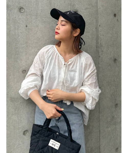 JUMELLE(ジュメロ)の「tassel voile blouse(シャツ/ブラウス・レディース・ホワイト・FREE)」の10枚目の写真
