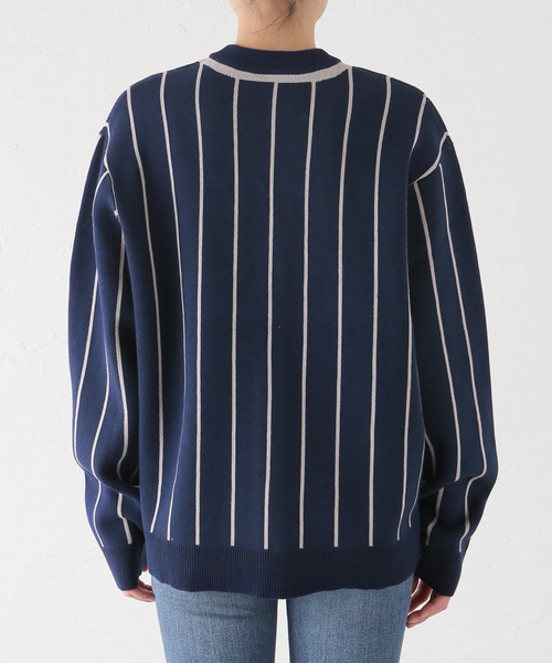 Dime/ダイム】 BASEBALL KNIT CARDIGAN：カーディガン