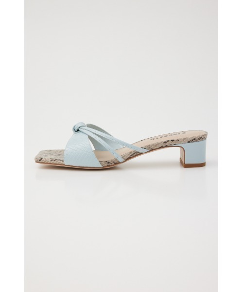 STACCATO(スタッカート)の「ナイルパイソンローヒールミュール(サンダル・レディース・ブラック/ブルー・22.5cm/23cm/23.5cm/24cm/24.5cm)」の1枚目の写真