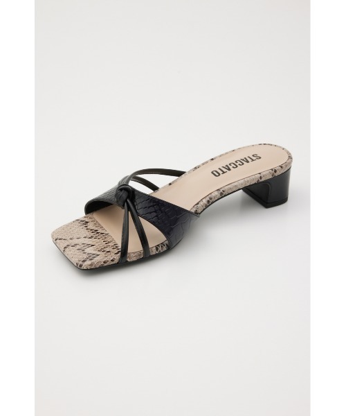 STACCATO(スタッカート)の「ナイルパイソンローヒールミュール(サンダル・レディース・ブラック/ブルー・22.5cm/23cm/23.5cm/24cm/24.5cm)」の9枚目の写真