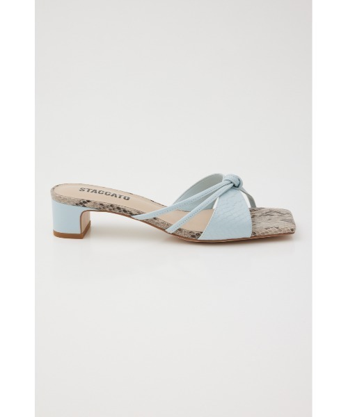 STACCATO(スタッカート)の「ナイルパイソンローヒールミュール(サンダル・レディース・ブラック/ブルー・22.5cm/23cm/23.5cm/24cm/24.5cm)」の14枚目の写真