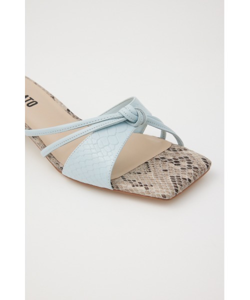 STACCATO(スタッカート)の「ナイルパイソンローヒールミュール(サンダル・レディース・ブラック/ブルー・22.5cm/23cm/23.5cm/24cm/24.5cm)」の17枚目の写真