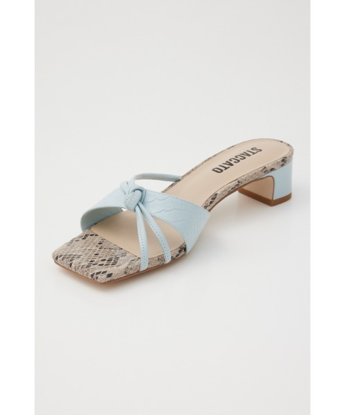 STACCATO(スタッカート)の「ナイルパイソンローヒールミュール(サンダル・レディース・ブラック/ブルー・22.5cm/23cm/23.5cm/24cm/24.5cm)」の18枚目の写真