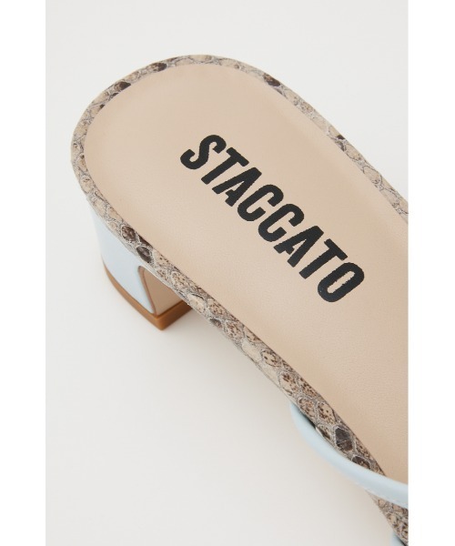 STACCATO(スタッカート)の「ナイルパイソンローヒールミュール(サンダル・レディース・ブラック/ブルー・22.5cm/23cm/23.5cm/24cm/24.5cm)」の19枚目の写真