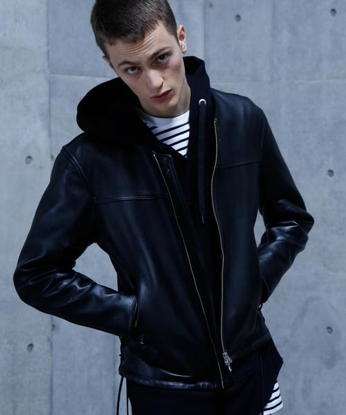 MONKEY TIME（モンキータイム）の「＜monkey time＞∴ SHEEP SD/LC N/CL BLSN/アウター（ライダースジャケット・メンズ・ブラック・MEDIUM/SMALL/X-LARGE/LARGE）」の10枚目の写真