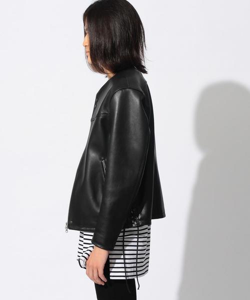 MONKEY TIME（モンキータイム）の「＜monkey time＞∴ SHEEP SD/LC N/CL BLSN/アウター（ライダースジャケット・メンズ・ブラック・MEDIUM/SMALL/X-LARGE/LARGE）」の11枚目の写真