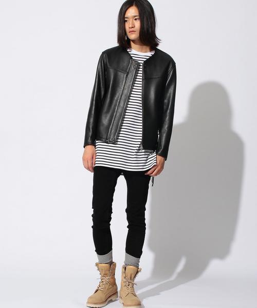 MONKEY TIME（モンキータイム）の「＜monkey time＞∴ SHEEP SD/LC N/CL BLSN/アウター（ライダースジャケット・メンズ・ブラック・MEDIUM/SMALL/X-LARGE/LARGE）」の13枚目の写真