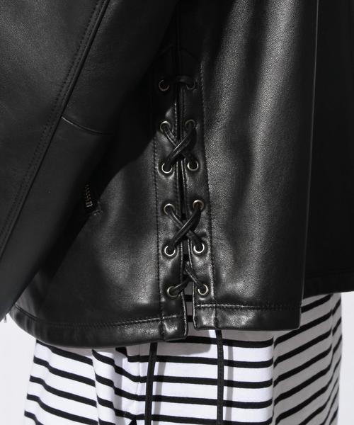 MONKEY TIME（モンキータイム）の「＜monkey time＞∴ SHEEP SD/LC N/CL BLSN/アウター（ライダースジャケット・メンズ・ブラック・MEDIUM/SMALL/X-LARGE/LARGE）」の4枚目の写真