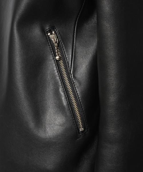 MONKEY TIME（モンキータイム）の「＜monkey time＞∴ SHEEP SD/LC N/CL BLSN/アウター（ライダースジャケット・メンズ・ブラック・MEDIUM/SMALL/X-LARGE/LARGE）」の5枚目の写真