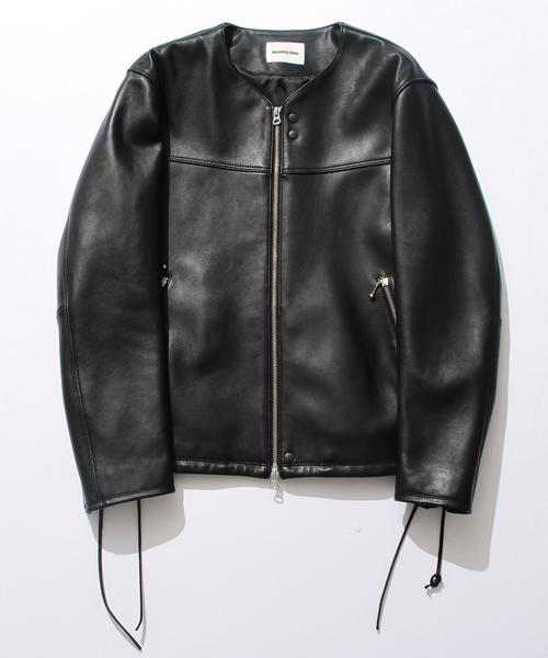 MONKEY TIME（モンキータイム）の「＜monkey time＞∴ SHEEP SD/LC N/CL BLSN/アウター（ライダースジャケット・メンズ・ブラック・MEDIUM/SMALL/X-LARGE/LARGE）」の7枚目の写真