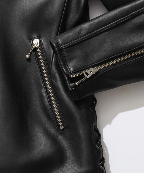 MONKEY TIME（モンキータイム）の「＜monkey time＞∴ SHEEP SD/LC N/CL BLSN/アウター（ライダースジャケット・メンズ・ブラック・MEDIUM/SMALL/X-LARGE/LARGE）」の8枚目の写真