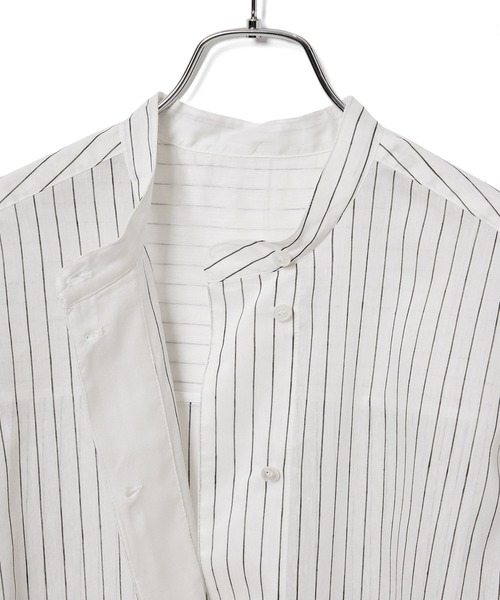 ADAM ET ROPE'（アダムエロペ）の「バックオープンシアーシャツ（シャツ/ブラウス・レディース・ホワイト系その他5/キナリ/ピンク・FREE）」の21枚目の写真