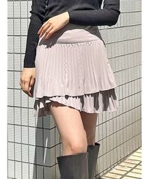 MERCURYDUO | マニッシュプリーツミニスカート(スカート)