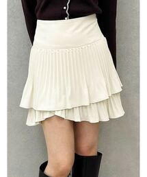 MERCURYDUO | マニッシュプリーツミニスカート(スカート)