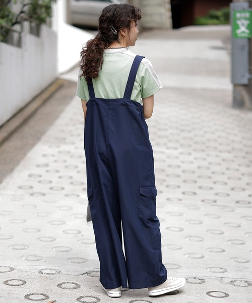 DOUBLE NAME（ダブルネーム）の「ＤＮＣ　ＲＥＴＯＲＯ　ＳＰＯＲＴＳ配色ラインＴＥＥ（Tシャツ/カットソー・レディース・グリーン/オフホワイト/ブラック・FREE）」の22枚目の写真