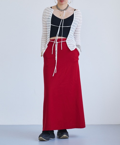 【セール】Sheer boarder cardigan(カーディガン/ボレロ)|oll(オール) 【セール】Sheer boarder cardigan(カーディガン/ボレロ)|oll(オール)