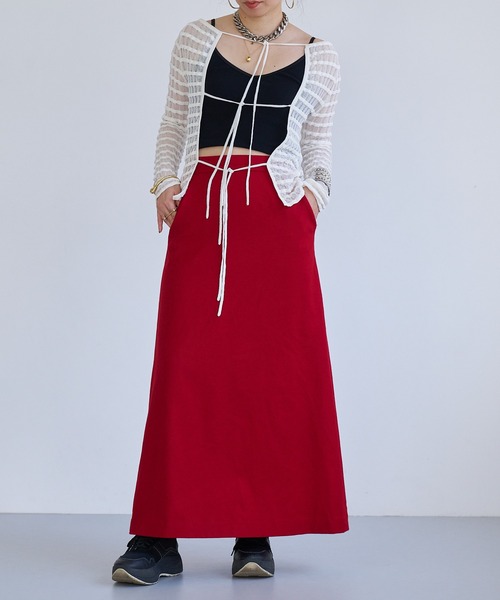 【セール】Sheer boarder cardigan(カーディガン/ボレロ)|oll(オール) 【セール】Sheer boarder cardigan(カーディガン/ボレロ)|oll(オール)