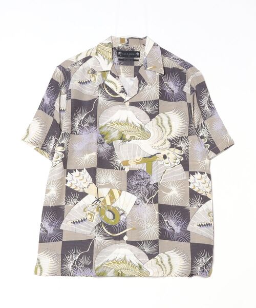 ALLSAINTS(オールセインツ)の「SEBASTIAN FLORAL PRINT RELAXED FIT SHIRT | SEBASTIAN フローラル プリント リラックス フィット シャツ(シャツ/ブラウス・メンズ・グレー系その他・S/M/XL/L/XS)」の7枚目の写真