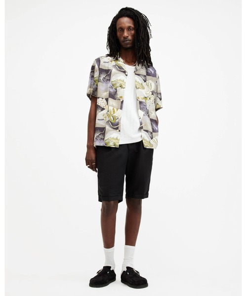 ALLSAINTS(オールセインツ)の「SEBASTIAN FLORAL PRINT RELAXED FIT SHIRT | SEBASTIAN フローラル プリント リラックス フィット シャツ(シャツ/ブラウス・メンズ・グレー系その他・S/M/XL/L/XS)」の4枚目の写真