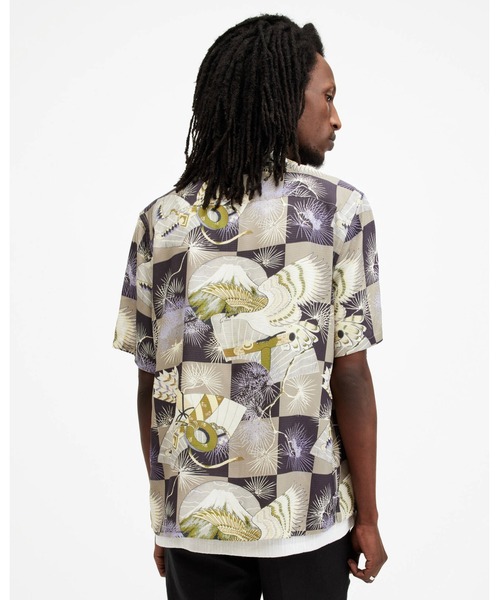 ALLSAINTS(オールセインツ)の「SEBASTIAN FLORAL PRINT RELAXED FIT SHIRT | SEBASTIAN フローラル プリント リラックス フィット シャツ(シャツ/ブラウス・メンズ・グレー系その他・S/M/XL/L/XS)」の6枚目の写真