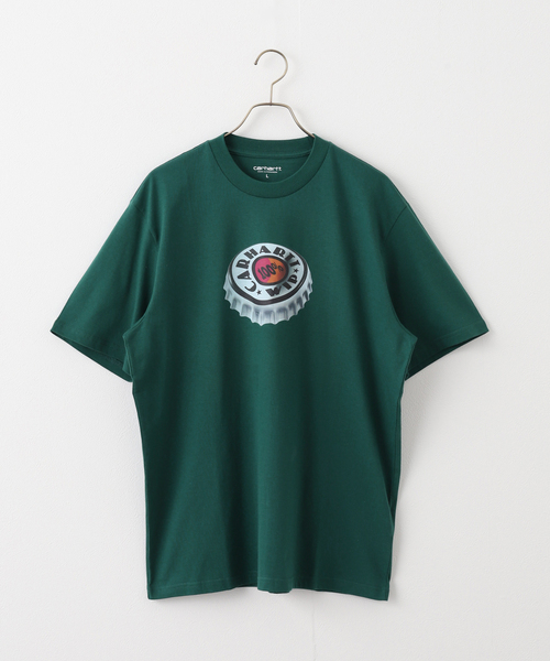 Carhartt(カーハート)の「Carhartt S/S BOTTLE CAP T-SHIRT I033179(Tシャツ/カットソー・メンズ・ブルー/グリーン・MEDIUM/LARGE)」の2枚目の写真
