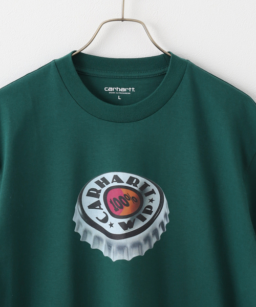 Carhartt(カーハート)の「Carhartt S/S BOTTLE CAP T-SHIRT I033179(Tシャツ/カットソー・メンズ・ブルー/グリーン・MEDIUM/LARGE)」の4枚目の写真