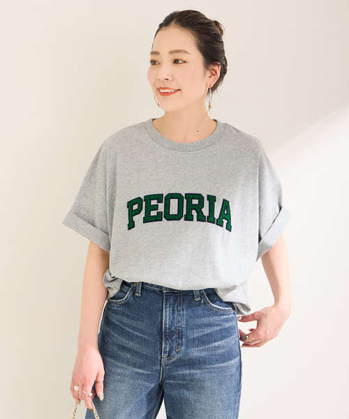 ラメ刺繍ロゴTEE（Tシャツ/カットソー）｜B.C STOCK（ベーセー