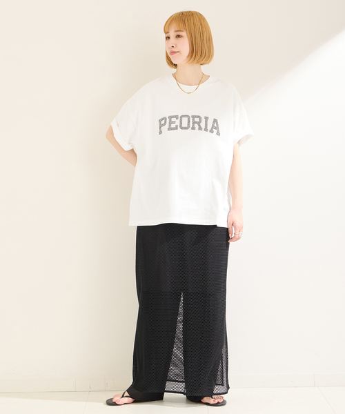 B.C STOCK(ベーセーストック)の「ラメ刺繍ロゴTEE(Tシャツ/カットソー・レディース・ホワイト/チャコールグレー/ネイビー・FREE)」の14枚目の写真