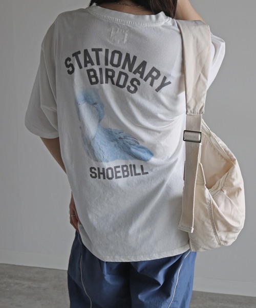 COURO(コウロ)の「アニマルワンポイント刺繍バックプリントTシャツ(Tシャツ/カットソー・レディース・ホワイト系7/ホワイト系8/ホワイト/ホワイト系4/ホワイト系6/ホワイト系3/ホワイト系5/ホワイト系/ホワイト系1/ホワイト系2・M/L/XL)」の8枚目の写真